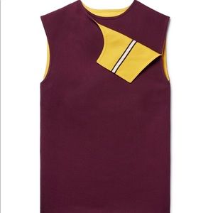 205W Calvin Klein Twill Sleeveless Top